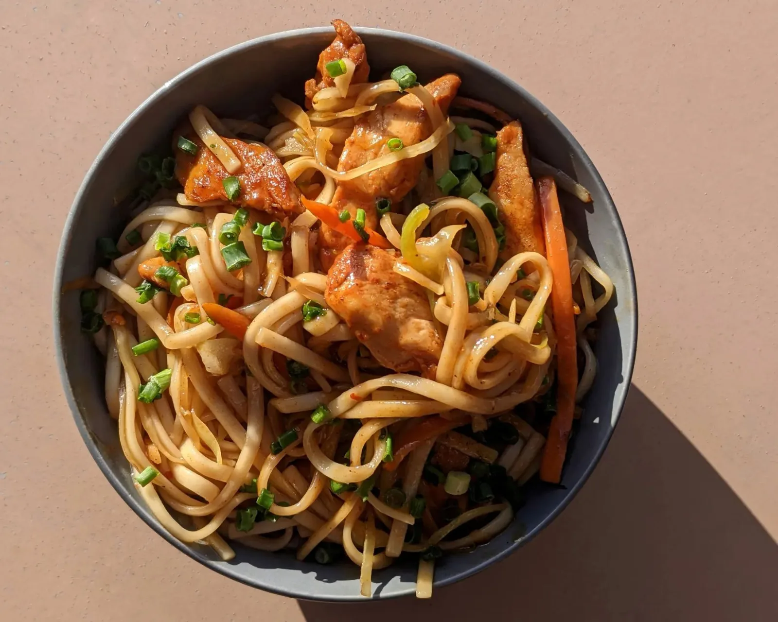Лапша с овощами